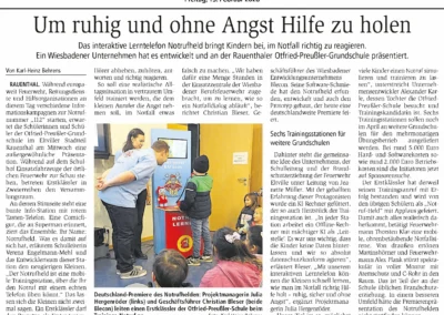 Ruhig und ohne Angst Hilfe holen
