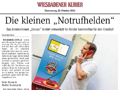 Vorschau des Zeitungsausschnittes aus dem Wiesbadener Kurier